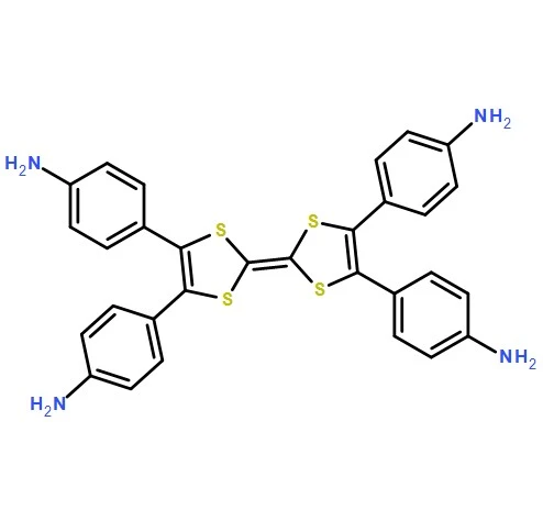 CAS:2413296-69-0|4,4',4'',4'''-([2,2'-Bi(1,3-dithiolylidene)]-4,4',5,5'-tetrayl)tetraaniline (TTF-NH2)