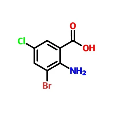 CAS:41198-02-1|2-Amino-3-bromo-5-Asid klorobenzoik