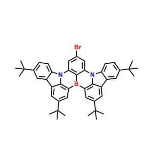 CAS:2755996-62-2丨Indolo[3,2,1-de]indolo[3',2',1':8,1][1,4]benzazaborino[2,3,{{13 }}kl]phenazaborine, 10-bromo-2,5,15,18-t