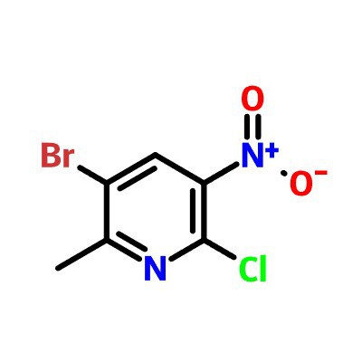 CAS:186413-75-2|3-Bromo-6-chloro-2-metil-5-nitropyridine