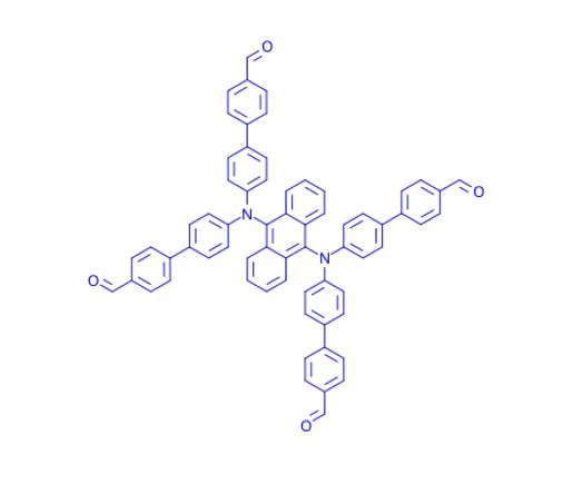 Cas: 2962812 - 24 - 2|N9, N9, N10, N10 - Tetrakis (4'-carbaldehyde- [1,1'-biphenyl] -4-yl) anthracene-9,10-diamine
